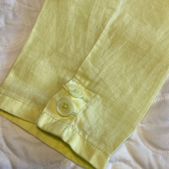 Chico’s 100% Linen Yellow Blazer - size 2 - Picture 13 of 13